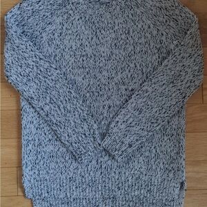 Theory Knit Tweed Black and White Sweater